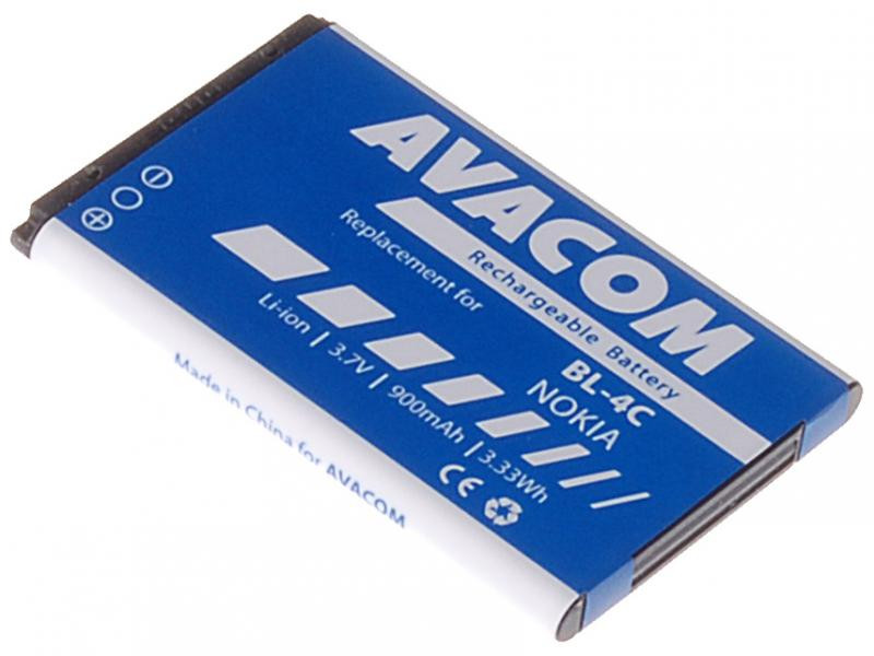 Batéria Avacom pro Nokia 6100/6300 (náhrada BL-4C) Li-ion 900mAh - neoriginální