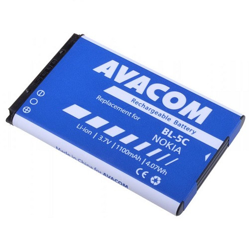 Batéria Avacom pro Nokia 6230, N70 (náhrada BL-5C) Li-ion 3,7V 1100mAh  - neoriginální