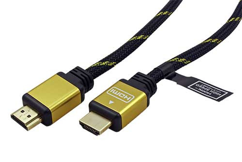 Kábel propojovací HDMI 1.4 s Ethernetem , HDMI M - HDMI M, zlacené konektory, 10m
