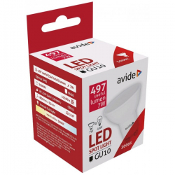 LED iarovka AVIDE Spot 7W GU10 WW 110 Alu+Plastic (497lm)