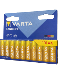 Batria Varta AA Longlife Alkaline  10 kusov pre stabiln vkon
