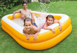 INTEX 57181 Nafukovac bazn MANDARIN 229x152x48 cm  Rodinn bazn s veselm dizajnom