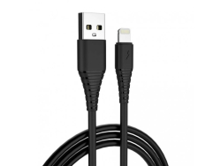 Kbel USB Apple Lightning (PVC) 2.4A 1m - black CW-CBUL034-BK