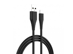 Kbel USB Type-C (PVC) 2.4A 1m - black CW-CBUC034-BK