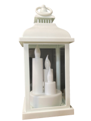 Kahanec lamp UH 3 LED biely  elegantn LED svietnik na hrob