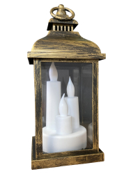 Kahanec lamp UH 3 LED zlat elegantn LED svietnik na hrob