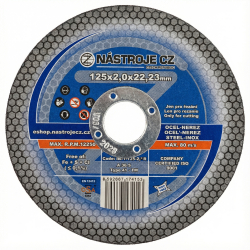 N�STROJE CZ � rezn� kot�� na oce� a nerez 125 � 2 � 22,23