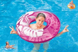 INTEX 59251  Nafukovacie koleso Clear Color Tubes (91 cm)