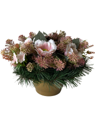 Nhrobn ikebana Anemonka staroruov v zaaenej miske