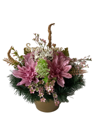 Nhrobn ikebana dlia ruov s doplnkami s npisom Spomname