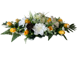 Nhrobn ikebana  lt rua a biela georgna v zaaenej lodike