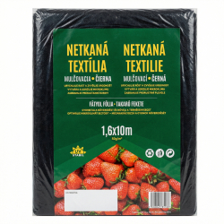 Netkan� text�lia �ierna 1,6 � 10 m � 50 g/m² proti burine