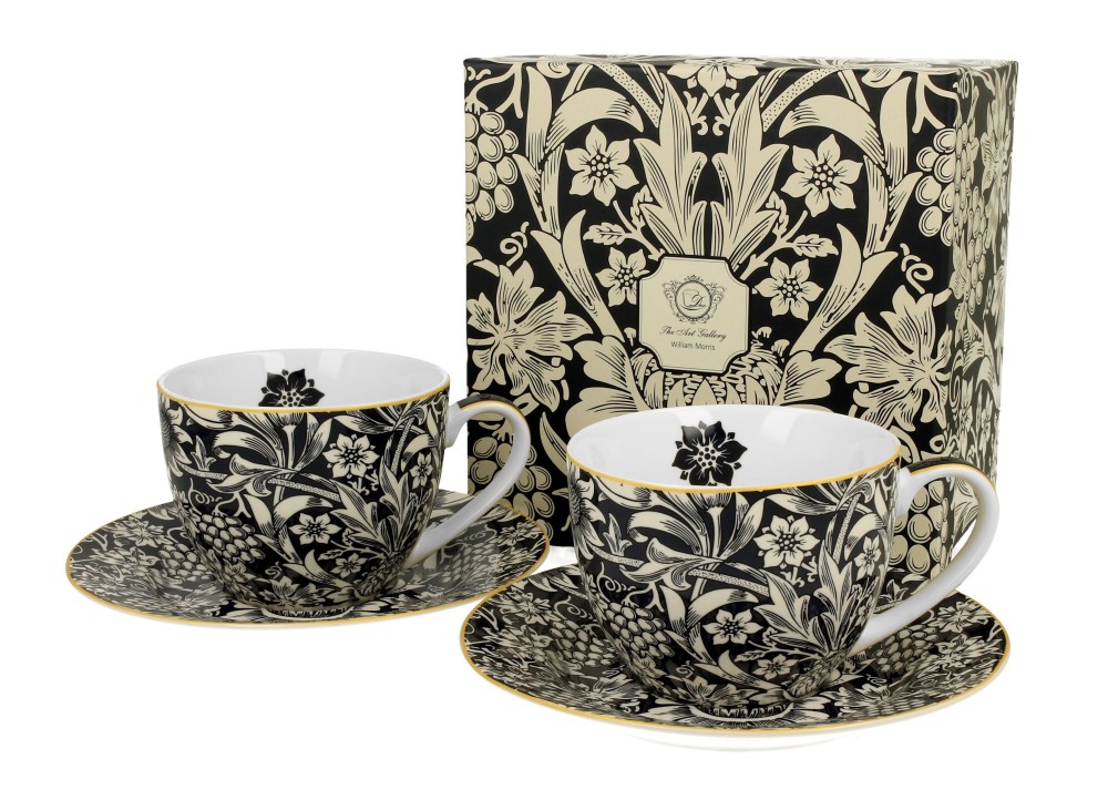 lky 250ml s tanierikmi William Morris Blue