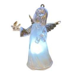 Anjel zvesn s holubikou LED 10 cm