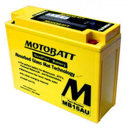 Batria Motobatt MB16AU pro motocykly (20,5Ah, 12V, 2 vvody)