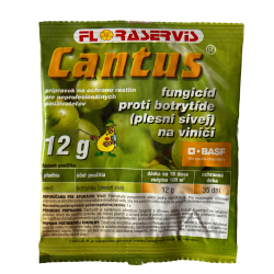 Cantus 12 g  pikov fungicd na ochranu vinia a ovocia pred plesou sivou