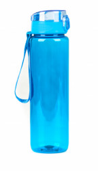 Fľaška G21 na pitie, 1000 ml, modrá, bez potlače