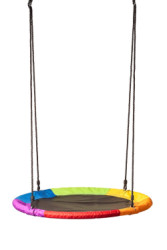 Hračka Woody Hojdací kruh (priemer 100cm), dúhový