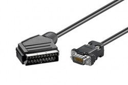 Kbel propojovac VGA MD15HD -> Scart(M) 2m