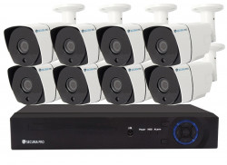 Kamerov set Securia Pro NVR8CHV3-W IP, 3Mpx, 8 kamery, PoE NVR, biela