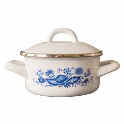 Metalac kastr�l smaltovan� + pokrievka 24 cm / 4,75 l Cibul�k