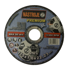 N�STROJE CZ � rezn� kot�� na oce� a nerez 115 � 1,6 � 22,23 PREMIUM