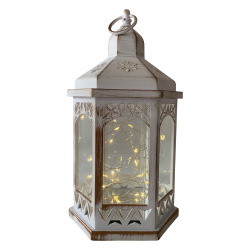 Lamp MagicHome Vianoce Morocco, 30x mLED, biely, 3xAAA, plast, asova, 18x15x32 cm