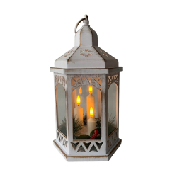 Lamp vianon biely LED s asovaom