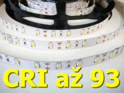 LED psik TLE SMD 2835 60LED/m, 5m, tepl bl, IP20, 12V,  CRI 90