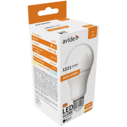 LED iarovka AVIDE Globe 13W E27 4000K 1521 lumen