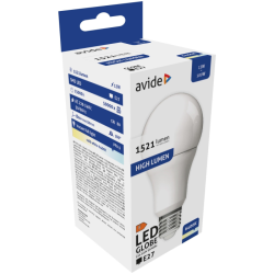 LED iarovka AVIDE GLOBE A60 13W E27 6400K 1521 lumen