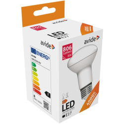 LED iarovka AVIDE R63 8W E27 NW 4000K 806 lumen