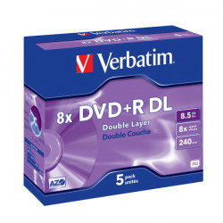 Médium Verbatim DVD+R 8,5GB 8x DoubleLayer box 5ks