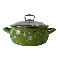 Metalac kastrl smaltovan + pokrievka 22 cm / 4,5 l vielka