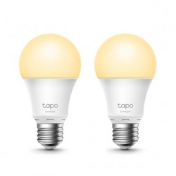 Mdra iarovka TP-Link Tapo L510E(2-pack) E27, 8,7W, 230V, cez IP, stmievaten, 2700K