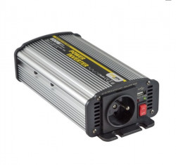 Napov meni Carspa CAR600U-242 24V/230V+USB 600W, modifikovan sinus (nhrada za CAR500-24)