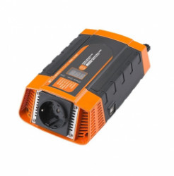 Napov meni Carspa PID400-12, 12V/230V+USB 400W, modifikovan sinus, digitln display, vhodn do auta