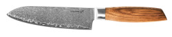 N G21 Gourmet Damascus 17 cm, Santoku, rukov zebrawood