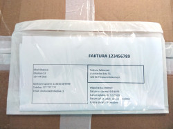 Obálka fóliová samolepiaca na balík na doklady C5, 17,5 x 23,5 cm, 100 ks