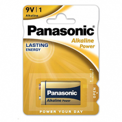 Panasonic 9V Alkaline Power  Bat�ria 9V 6LF22  MN1604