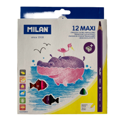 PASTELKY MILAN MAXI TROJHRANN 12 KS + OREZVATKO