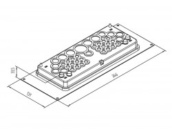 Prchodka Triton pro kabely pro SAC