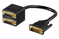 Redukcia DVI-D (M) dual - 2x DVI-D dual