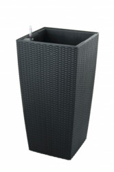 Samozavlaovac kvetin G21 Linea ratan big ierny 76 cm