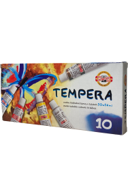 Temperov farby KOH-I-NOOR - 10 farieb x 16ml | Kvalitn kolsk farby