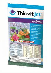 Thiovit Jet � s�rov� kontaktn� fungic�d proti m��natke a hubov�m chorob�m