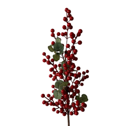 Vianočná dekorácia bobule červené 65 cm