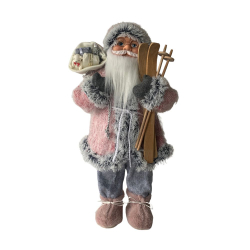 Vianon postavika santa ruov s batohom a lyami 60 cm
