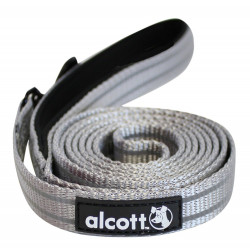 Vodítko Alcott reflexní pro psy, šedé, velikost S