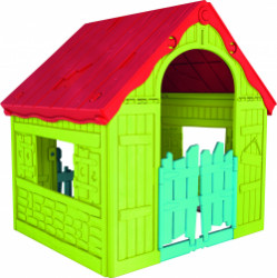 Zhradn domek Keter WONDERFOLD PLAYHOUSE erven / zelen / modr